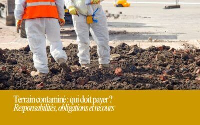 Terrain contaminé : qui doit payer ? Responsabilités, obligations et recours